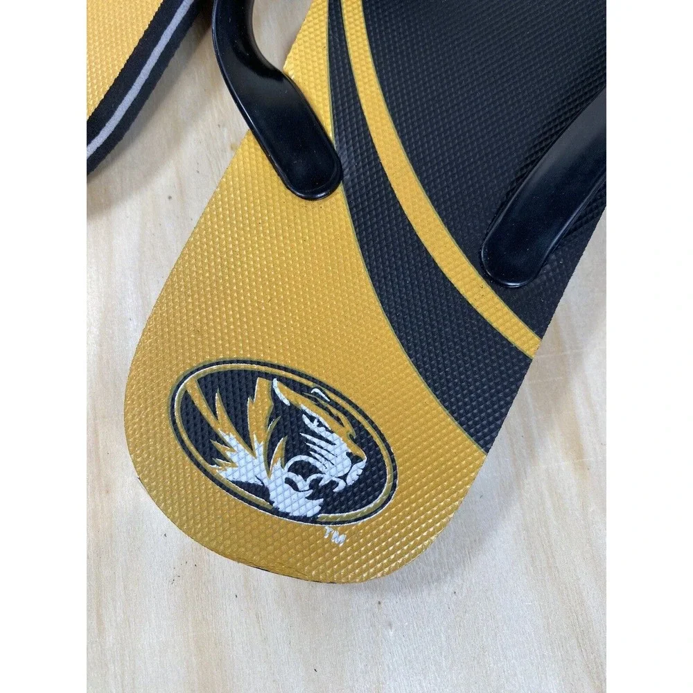 Missouri Tigers NCAA Flip Flops Team Logo College NWT Various‎ Sizes Unisex